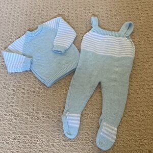 Vintage (‘81) 2pc Knit Baby outfit